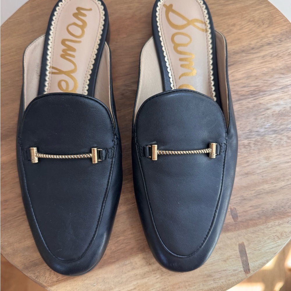 Sam Edelman Black Leather Loafers